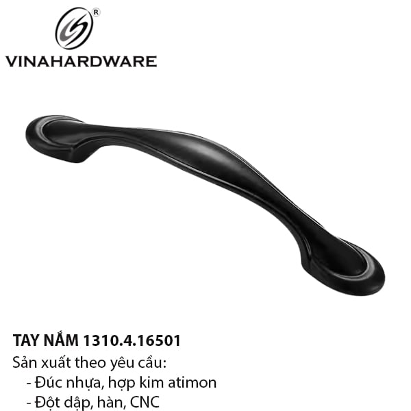 Tay nắm tủ màu đen cao cấp 1310.4.16501