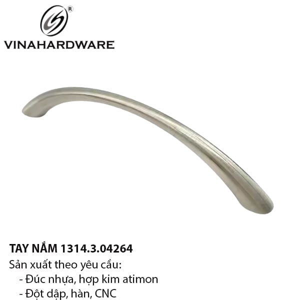 Tay nắm bán nguyệt niken mờ 1314.3.04264