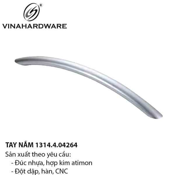Tay nắm nhôm bán nguyệt Vinahardware 1314.4.04264