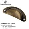 Tay nắm sò Vinahardware, đồng giả cổ 82mm 1316.1.00403