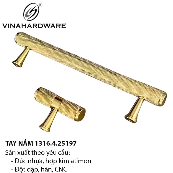 Tay nắm tủ đồng cao cấp 1316.4.25197