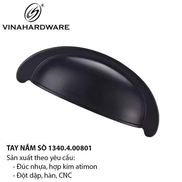 Tay nắm sò Vinahardware loại 80mm 1340.4.00801 (MOQ Xuất khẩu)