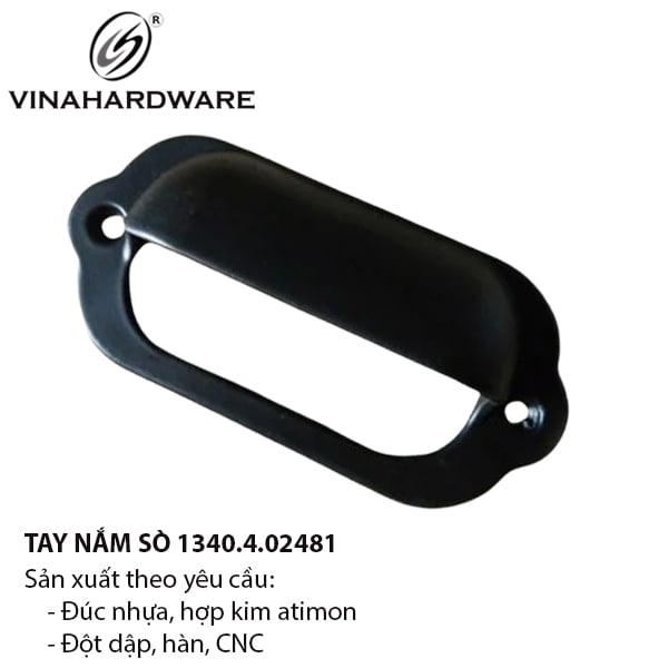 Tay nắm sò màu đen Vinahardware 1340.4.02481 (Xuất khẩu)