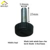 Chỉnh chân bàn 1 vạch 1/4 Vinahardware, màu đen-TA615T1P4