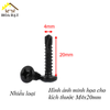Vít khoan sắt M4 Vinahardware, đầu dù đuôi cá, màu đen - HDSB464-SC2413B