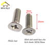 Bulong đầu côn bake Vinahardware kích thước M4, M5, M6 inox 304 - HSS0630IN