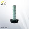 Chân tăng chỉnh 1/4x28m  Vinahardware, đế phi 15x7mm, màu đen - TA1428T15K