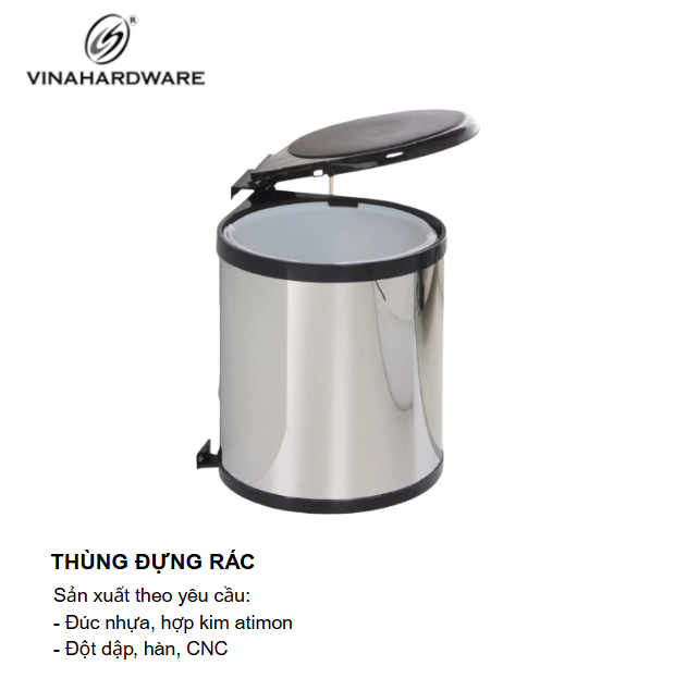 Thùng đựng rác gắn cánh tủ Vinahardware