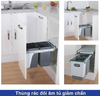 Thùng rác đôi âm tủ cánh kéo Vinahardware - VNH300