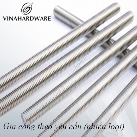 Ty ren inox 201 Vinahardware Phi 10mm - 250 mm không ren VNH250IN201-VNH250IN201