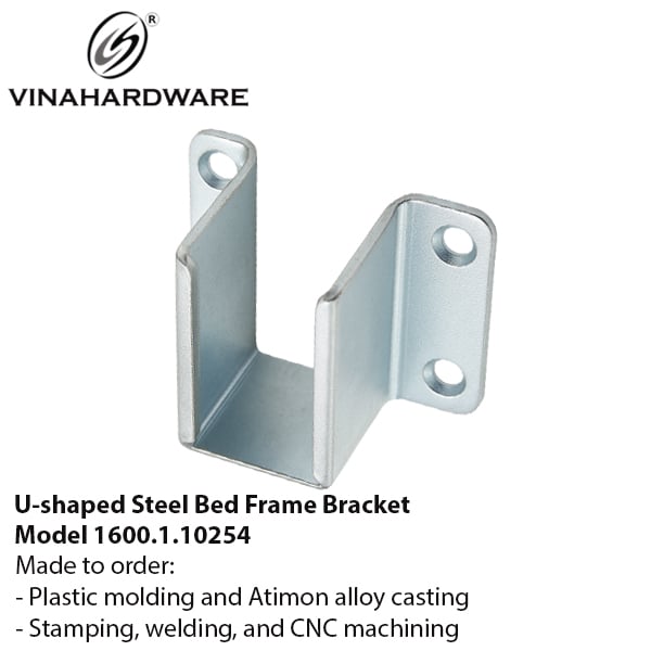 Pát sắt U lắp ráp khung giường – Mã 1600.1.10254