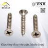 Vít đầu bằng ren nhuyễn Vinahardware loại M2, M4, màu niken
