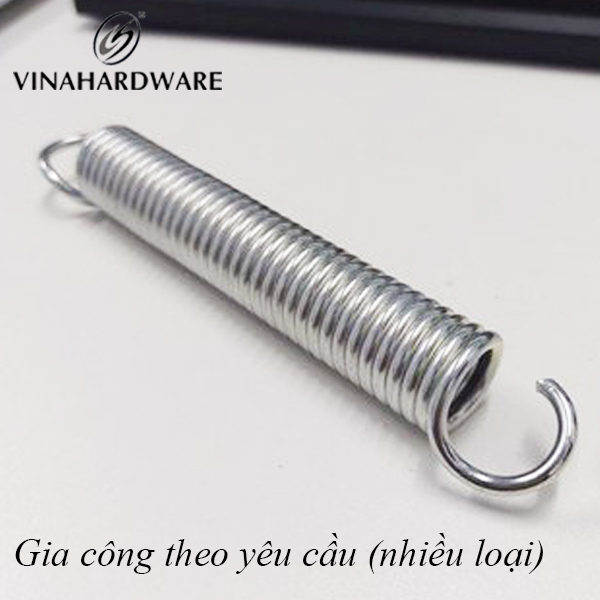 Lò xo Vinahardware phi 24 dài 150mm, sợi phi 4 ( tổng dài cả móc 190mm) - VNH292365158-VNH292365158