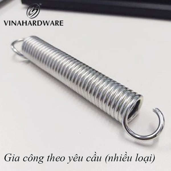 Lò xo Vinahardware phi 20 dài 105mm, sợi phi 3 ( tổng dài cả móc 140mm) - VNH292365159-VNH292365159