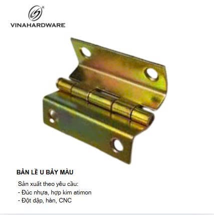 Bản lề U 5 lỗ, xi bảy màu Vinahardware