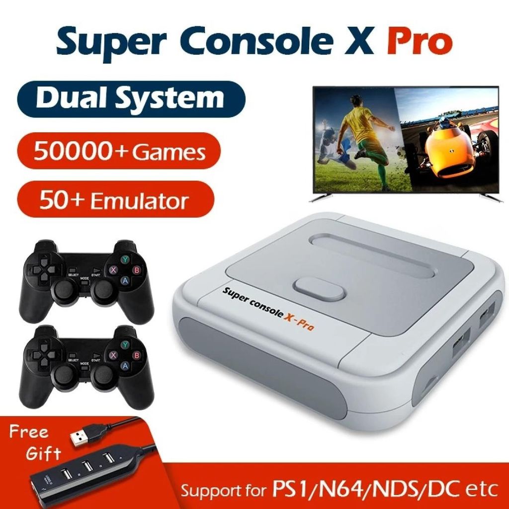 Máy Chơi Game Super Console 2 Tay Không Dây X 50000+Trò 50 Hệ Game Hỗ –  3Sansang.vn