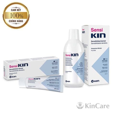 Combo kem đánh răng và nước súc miệng Sensikin cho răng nhạy cảm