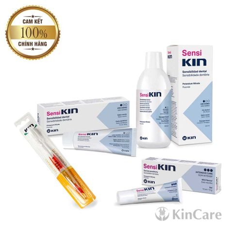 Full set sản phẩm chăm sóc răng nhạy cảm SensiKin và Kin ExtraSoft