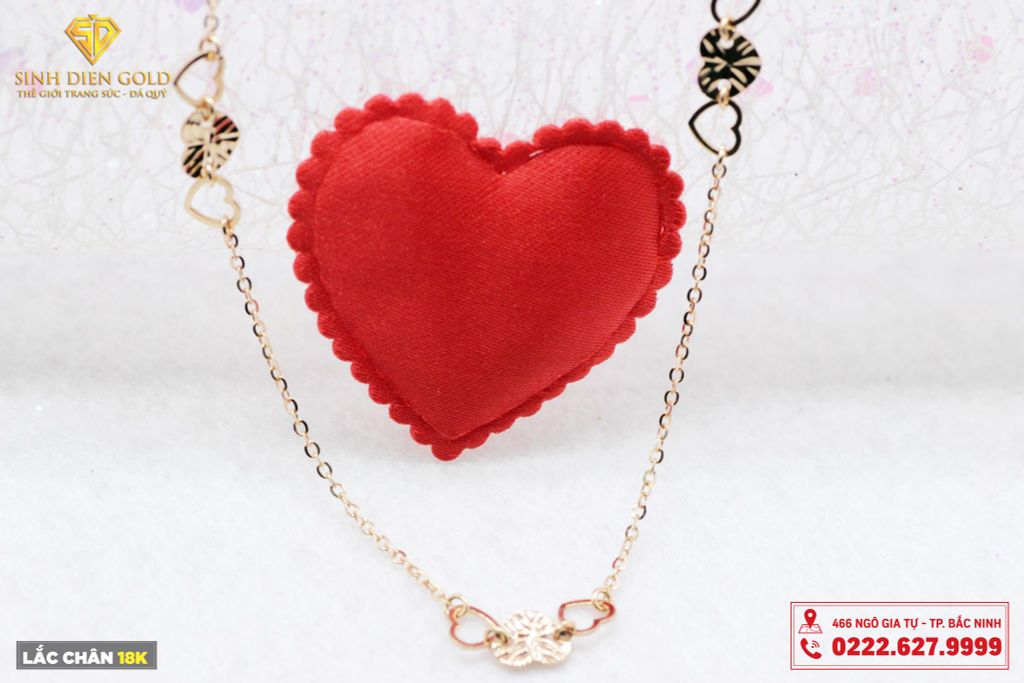 Lắc Chân Ý 18k