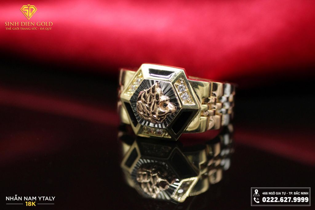 Nhẫn Nam Ý 18k