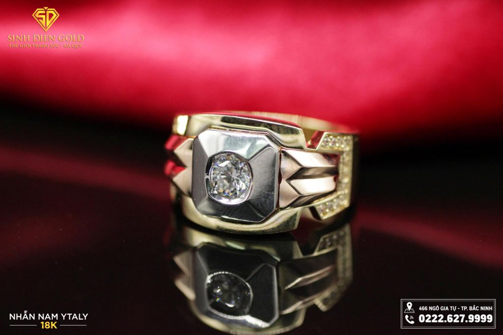 Nhẫn Nam Ý 18k