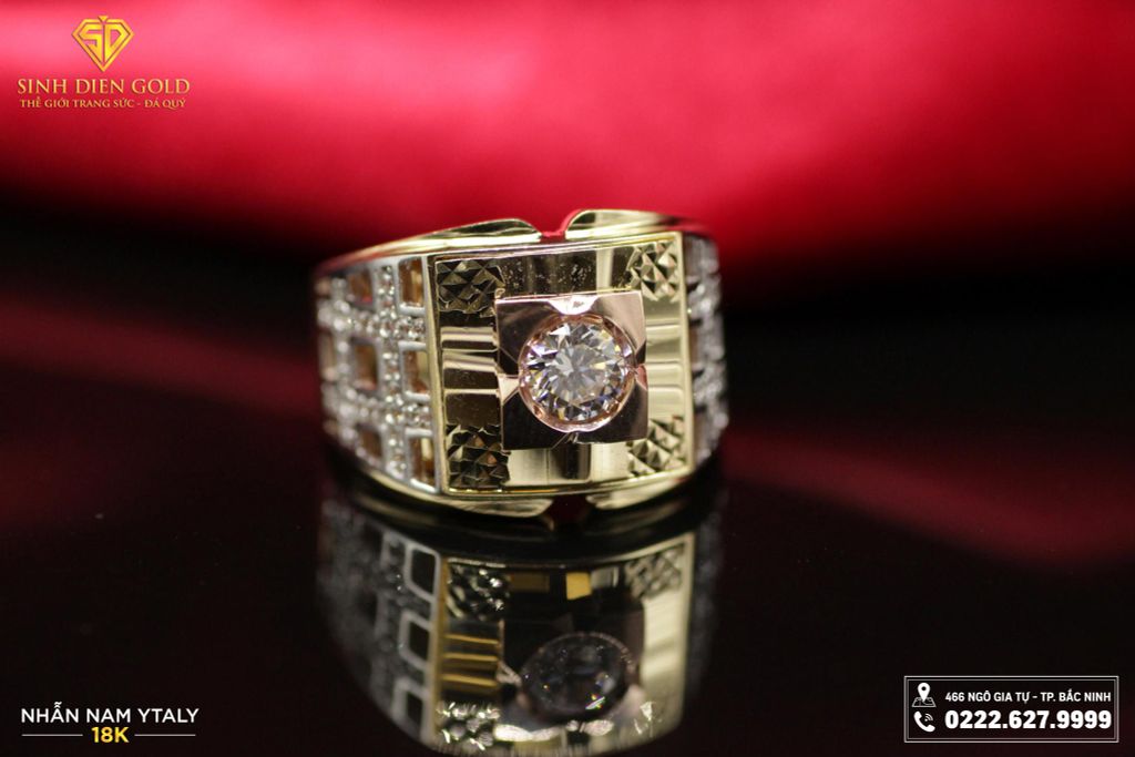Nhẫn Nam Ý 18k