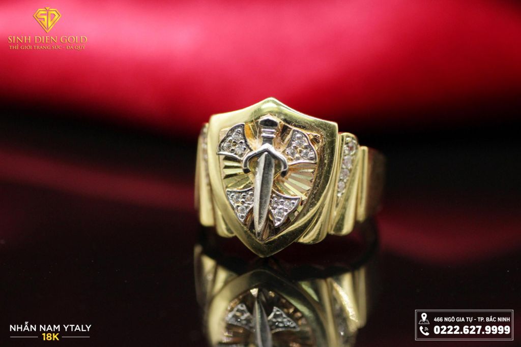 Nhẫn Nam Ý 18k