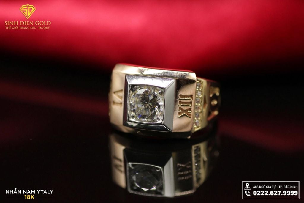Nhẫn Nam Ý 18k
