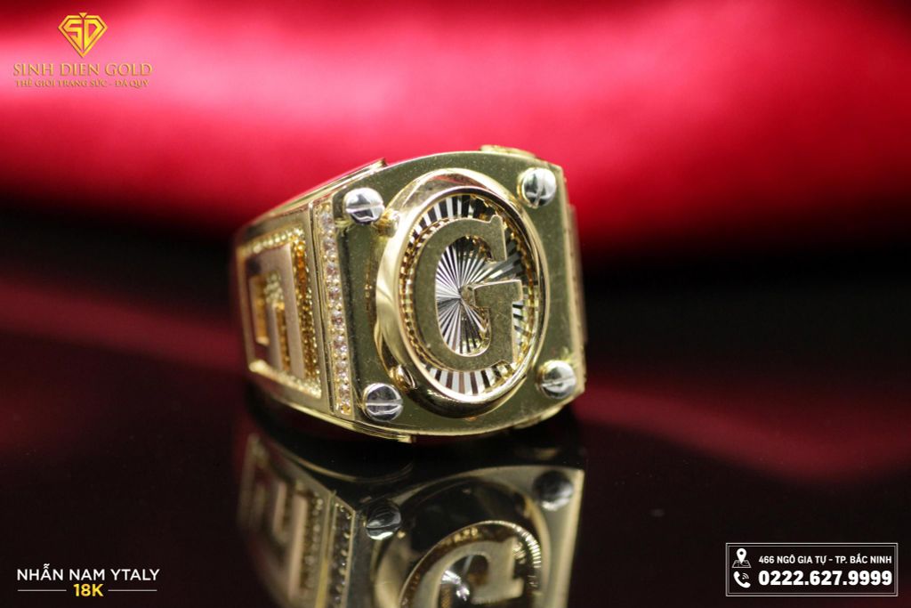 Nhẫn Nam Ý 18k