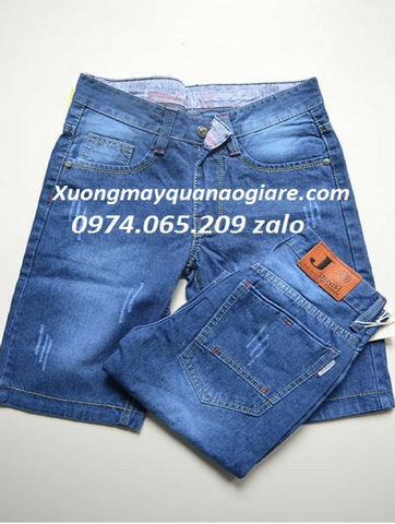 xưởng may quần short jean