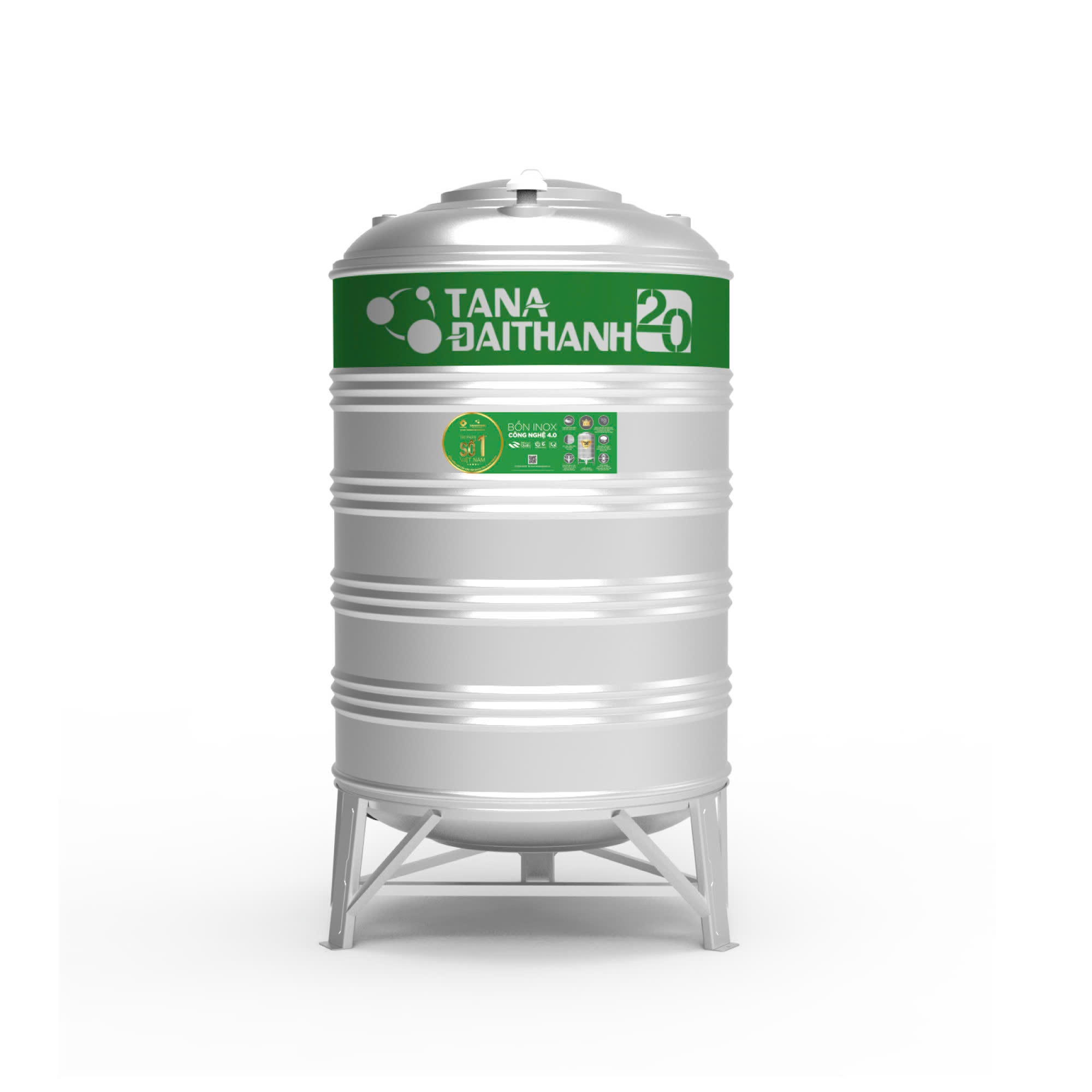 Bồn Inox SUS 304 TADT20 - 2500L Đứng