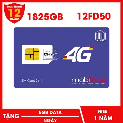  SIM 4G MOBIFONE 12FD50 