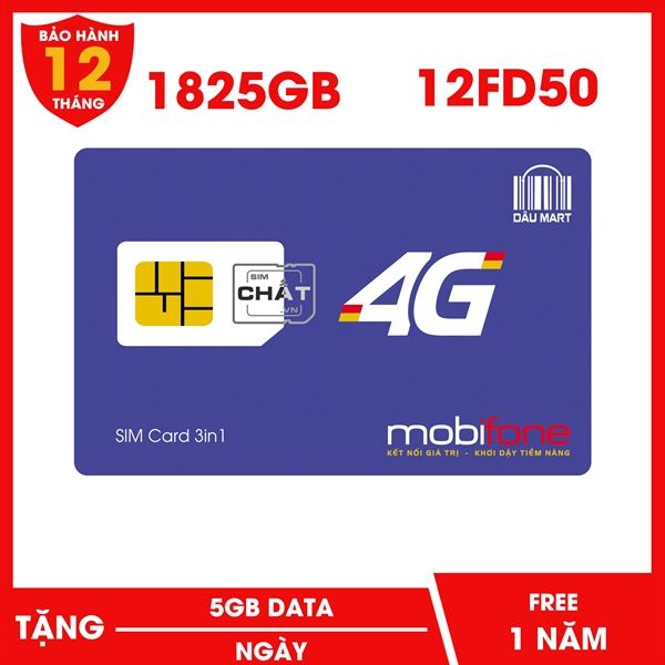 SIM 4G MOBIFONE 12FD50