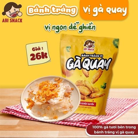  BÁNH TRÁNG VỊ GÀ QUAY - ABI SNACK 