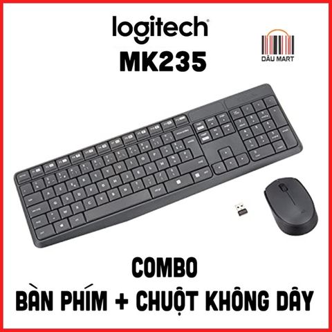  Bộ bàn phím và chuột không dây Logitech MK235 