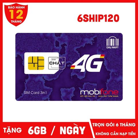  SIM 4G MOBIFONE 6SHIP120 