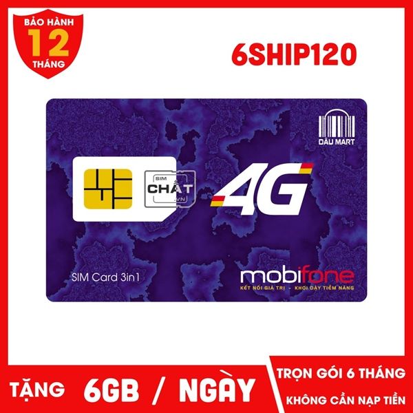 SIM 4G MOBIFONE 6SHIP120