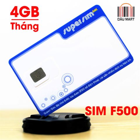  SIM F500 Trọn Gói 9 Tháng với 5GB/tháng 