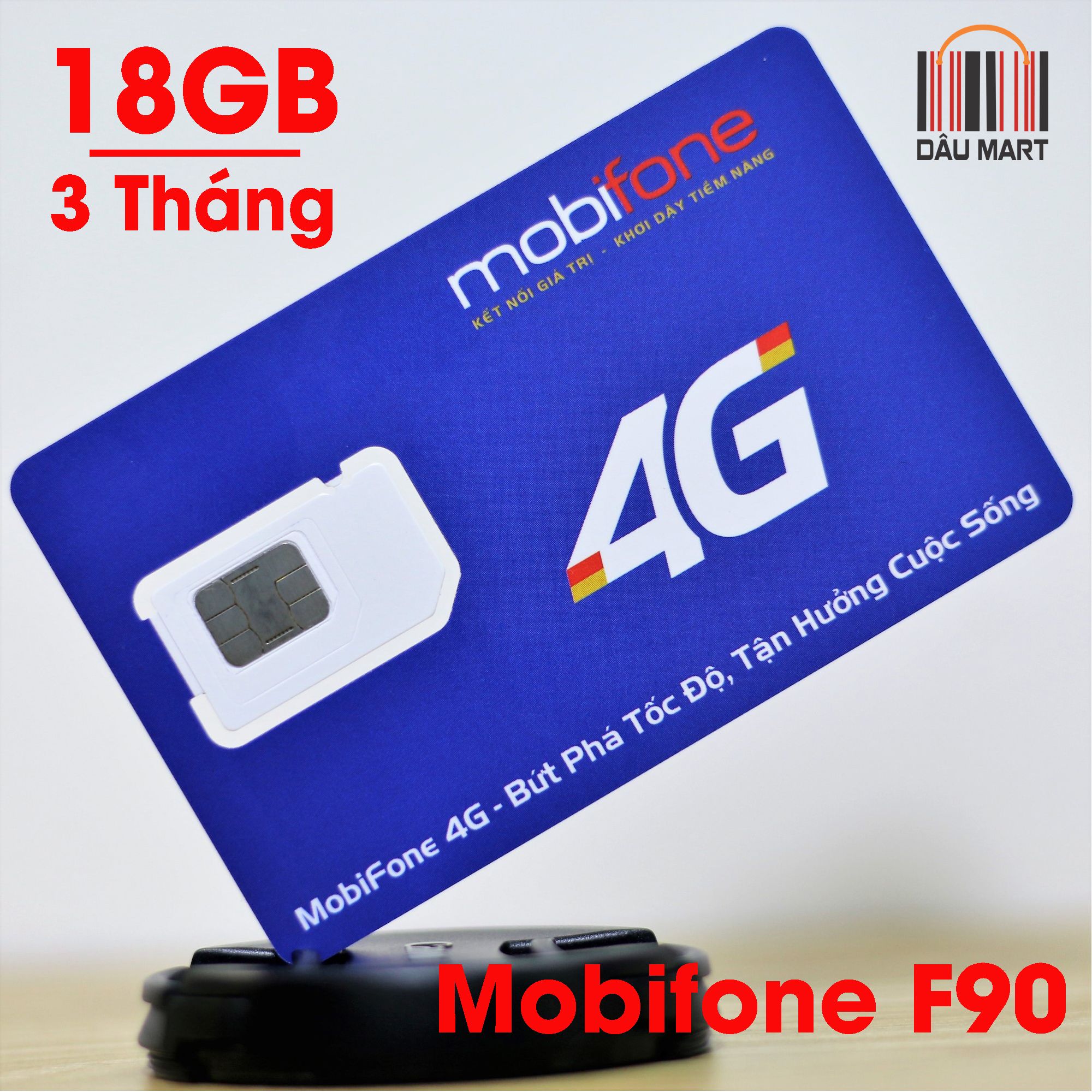 SIM 4G Mobifone F90 tặng 18GB/90 ngày Nghe Gọi SMS OK