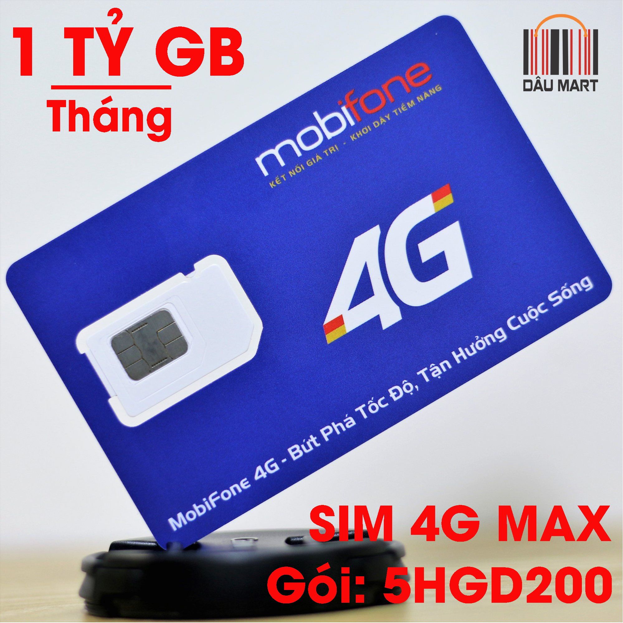 SIM 4G Mobifone MAX Không Giới Hạn DATA Tốc Độ Cao 12 Tháng 5HGD200