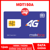 SIM 4G Mobifone MDT150A Tặng 150GB/Tháng (Chỉ 1.000đ/1GB)