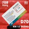 SIM Dcom 4G Viettel Tặng 7GB Data Mỗi Tháng