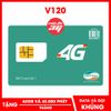 SIM 4G Viettel V120N Tặng 120GB/Tháng và Miễn Phí 43.000 Phút Gọi Thay Thế SIM V90 và V120