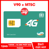 SIM 4G Viettel V90+MT5C Tặng 150GB/Tháng và Miễn Phí 4.300 Phút Gọi