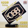 SIM 4G Vinaphone D60G - VD89 Tặng 62GB/Tháng Gọi Miễn Phí 43.000 phút