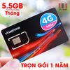 SIM 4G Vinaphone D500 Trọn Gói 1 Năm Với 5GB/Tháng