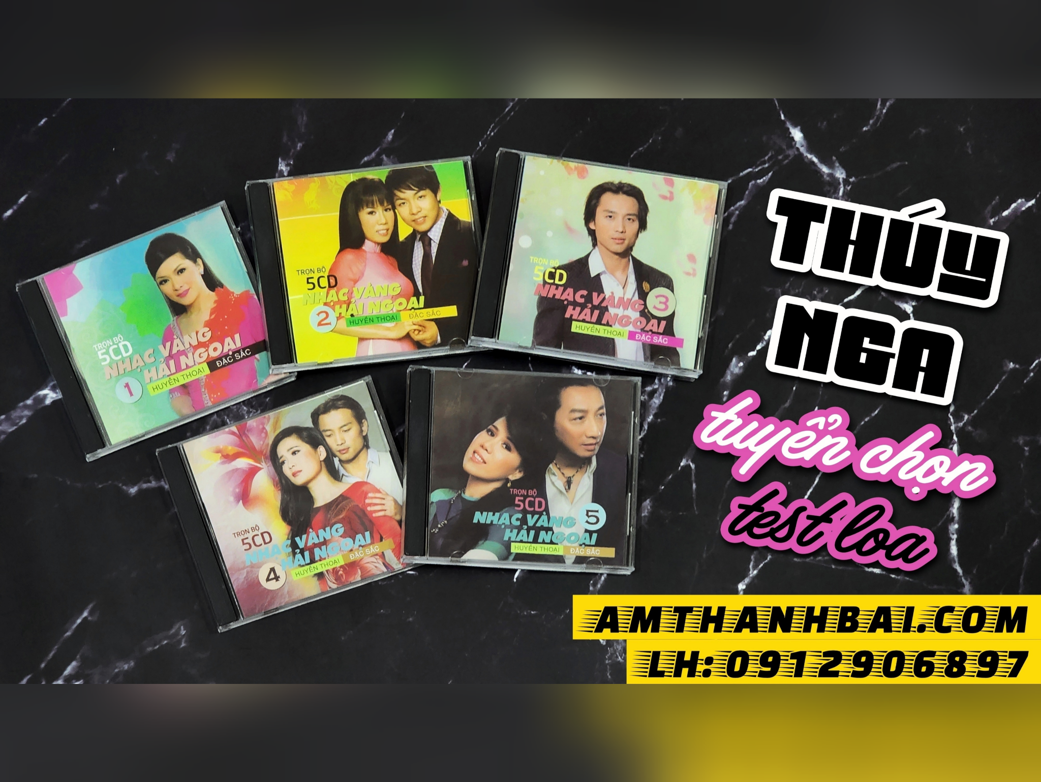COMBO ĐĨA TEST 5: BỘ 5 CD THÚY NGA TUYỂN CHỌN TEST LOA