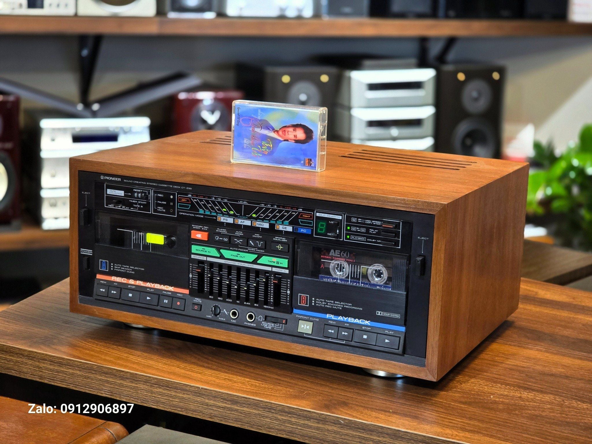 ĐẦU CASSETTE: PIONEER CT Z99 GẤU ĐEN LÀNG TAPE NHẬT