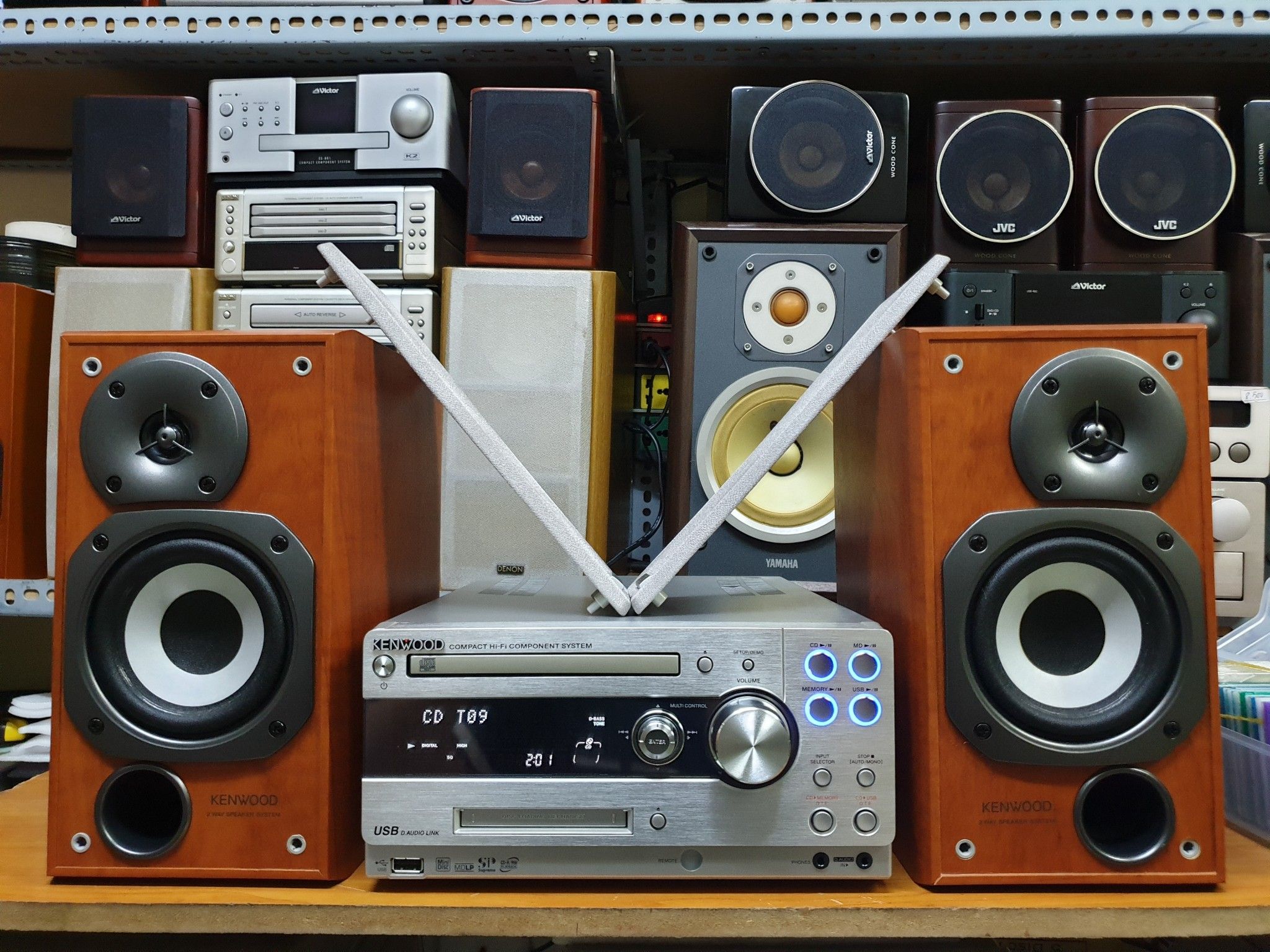 KENWOOD RD-UDA77 LS-UDA77-M MD CD コンポ 2008年製 ケンウッド