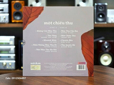  ĐĨA THAN LP: MỘT CHIỀU THU (GIA ĐỊNH AUDIO) 